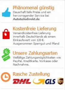 Autoteiledirekt Versand