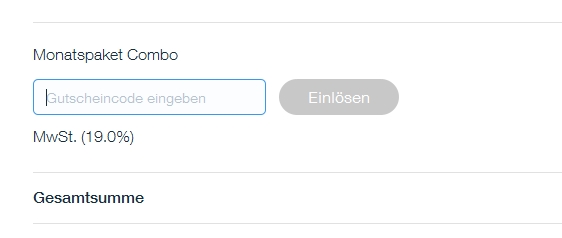 Wix Gutschein einlösen