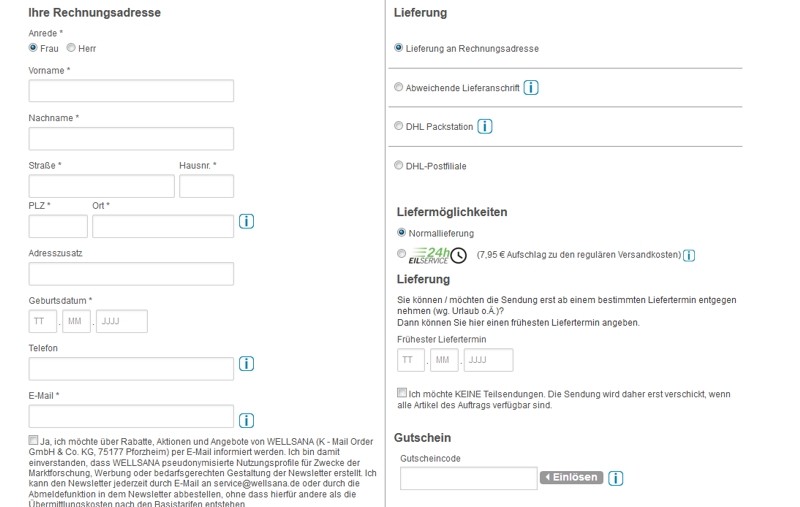 Wellsana Aktionscode einlösen