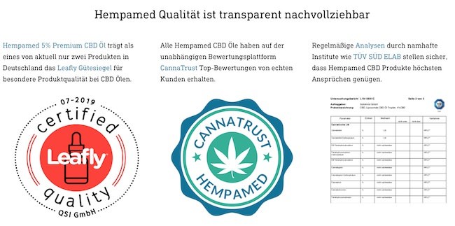 Hempamed Sicherheit